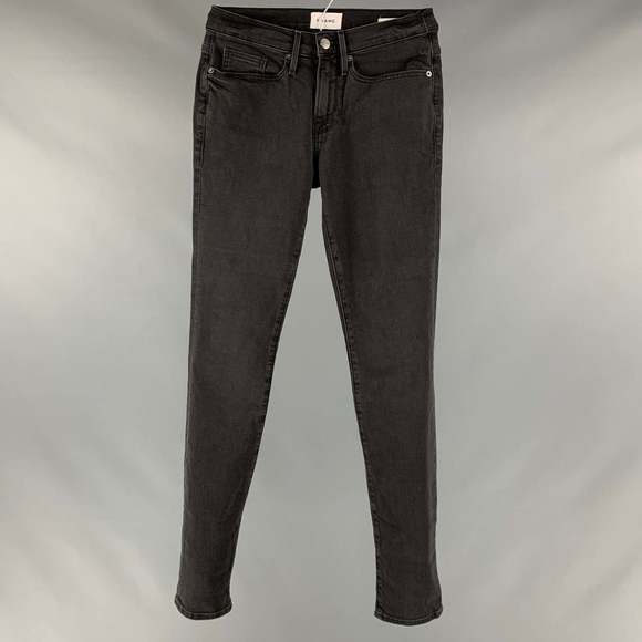 FRAME Other - FRAME Black Cotton Blend Skinny Jeans